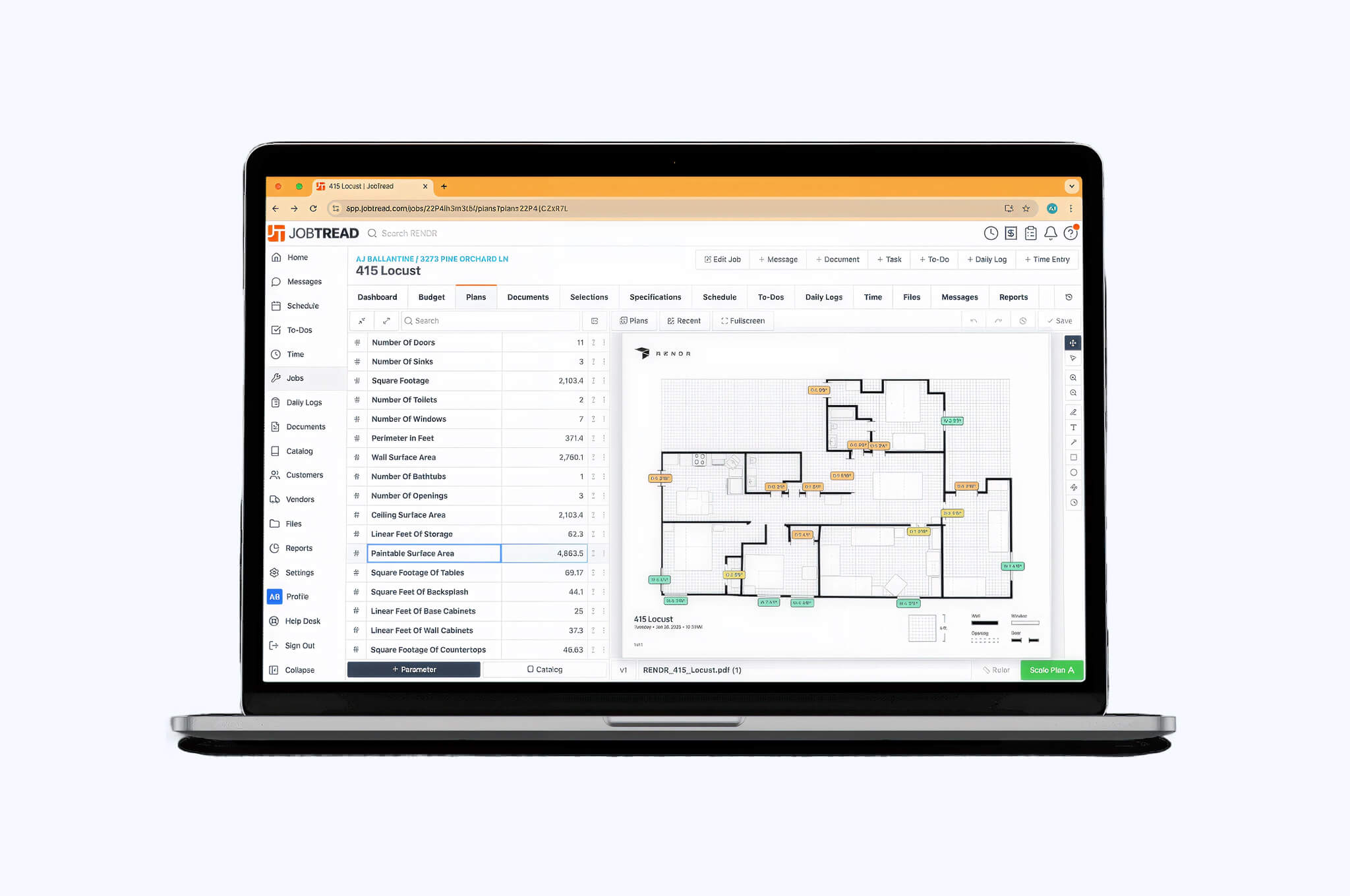 Rendr - JobTread Integration